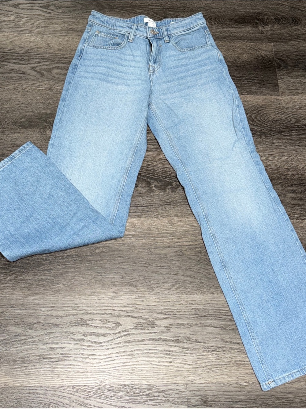Forever 21 Light Blue Straight Leg Jeans